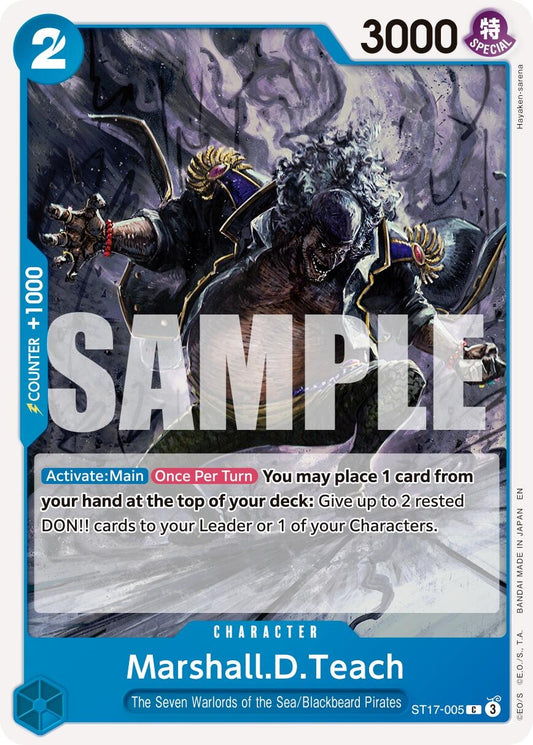 Image for Marshall.D.Teach - ST17-005 [ST17-005] - One Piece Card Game