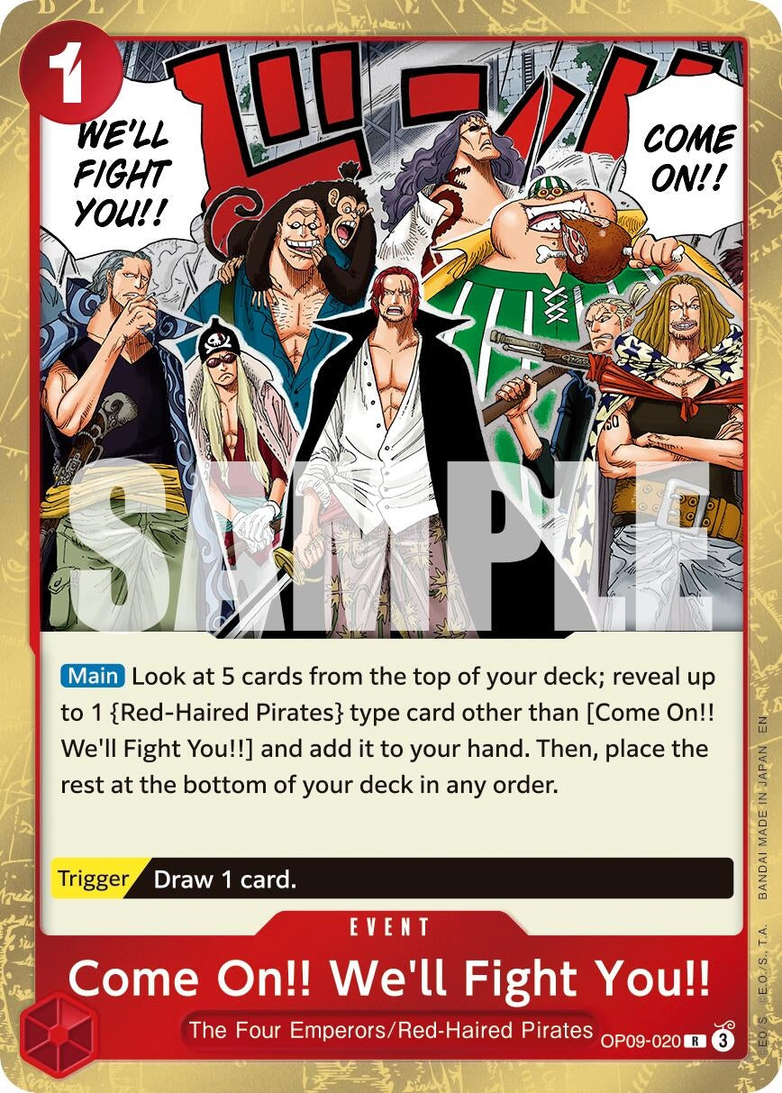 Image for Come On!! We'll Fight You!! (Reprint) [OP09-020] - One Piece Card Game