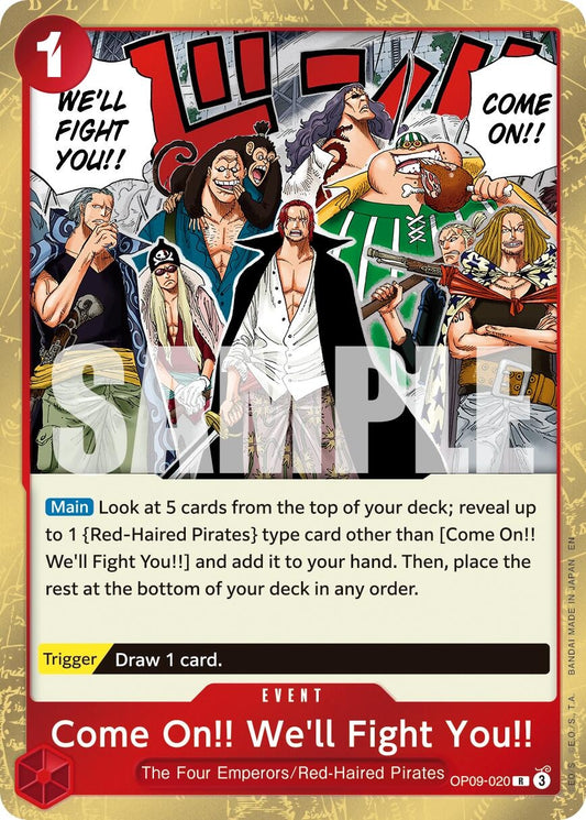Image for Come On!! We'll Fight You!! (Reprint) [OP09-020] - One Piece Card Game