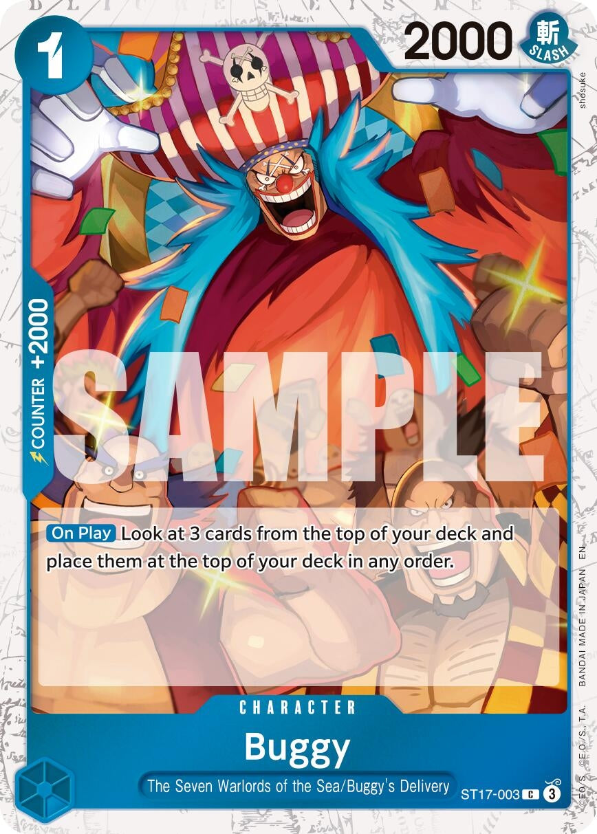 Image for Buggy - ST17-003 (Pirate Foil) [ST17-003] - One Piece Card Game