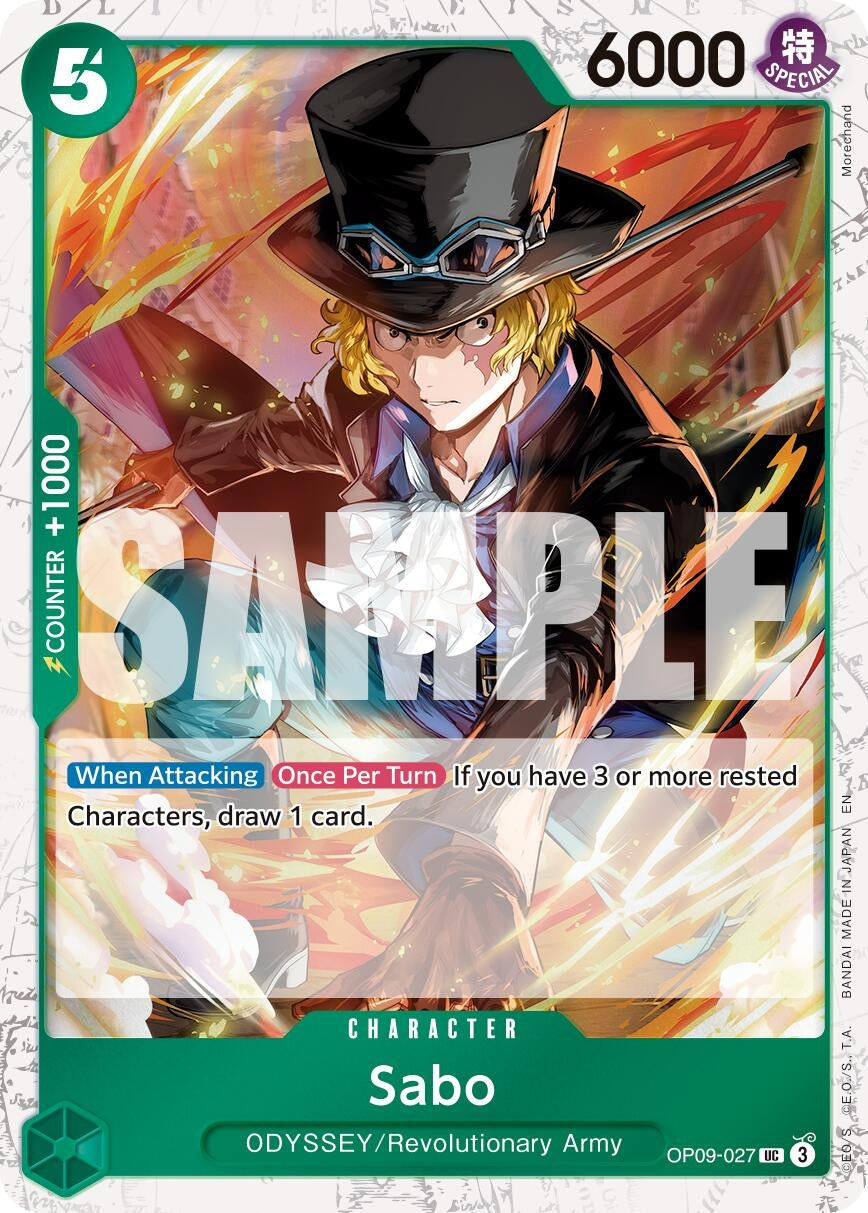 Image for Sabo - OP09-027 (Pirate Foil) [OP09-027] - One Piece Card Game
