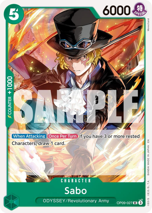 Image for Sabo - OP09-027 (Reprint) [OP09-027] - One Piece Card Game