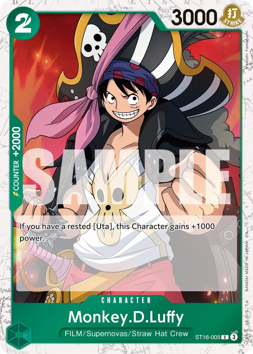 Image for Monkey.D.Luffy - ST16-005 (Pirate Foil) [ST16-005] - One Piece Card Game