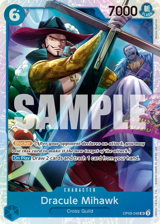 Image for Dracule Mihawk - OP09-048 (Reprint) [OP09-048] - One Piece Card Game