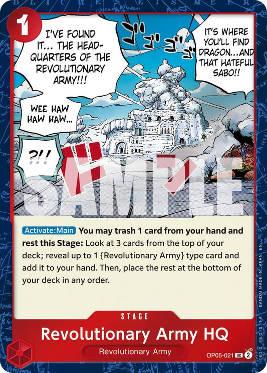 Image for Revolutionary Army HQ (Pirate Foil) [OP05-021] - One Piece Card Game