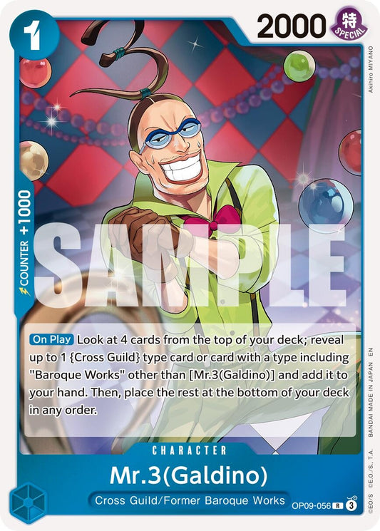 Image for Mr.3(Galdino) - OP09-056 (Reprint) [OP09-056] - One Piece Card Game