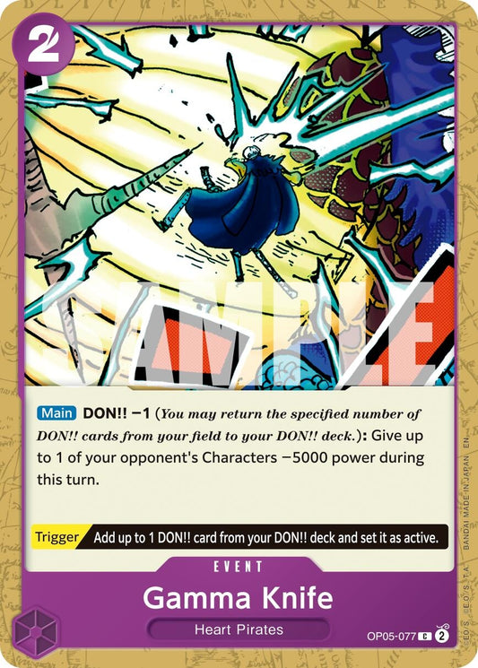 Image for Gamma Knife (Reprint) [OP05-077] - One Piece Card Game