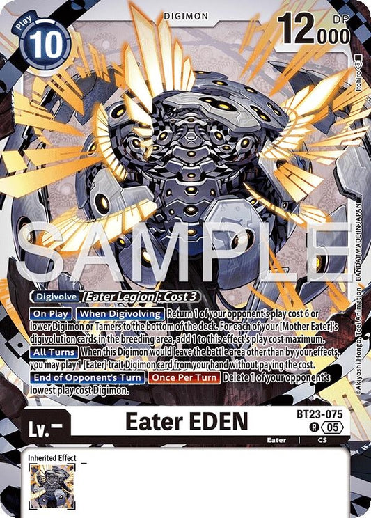 Image for Eater EDEN [BT23-075 R] - Digimon Card Game