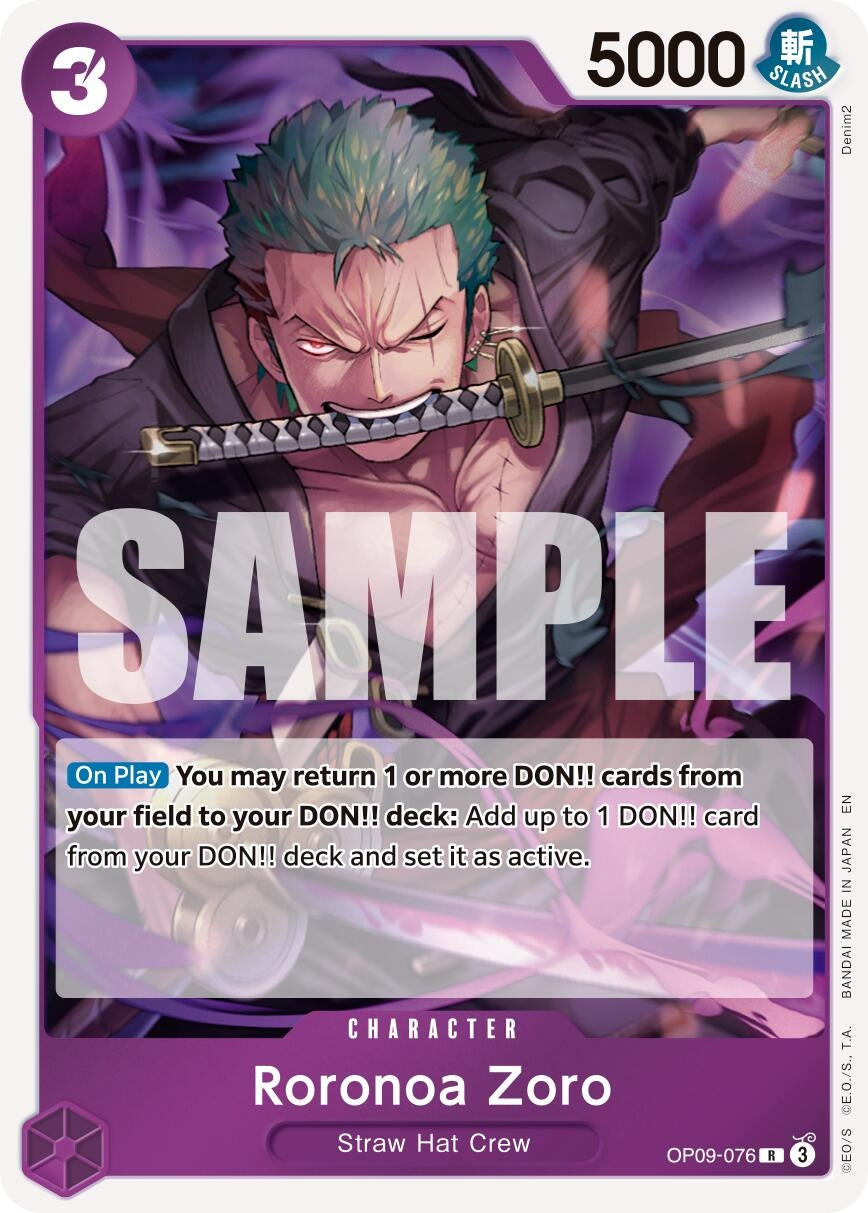 Image for Roronoa Zoro - OP09-076 [OP09-076] - One Piece Card Game