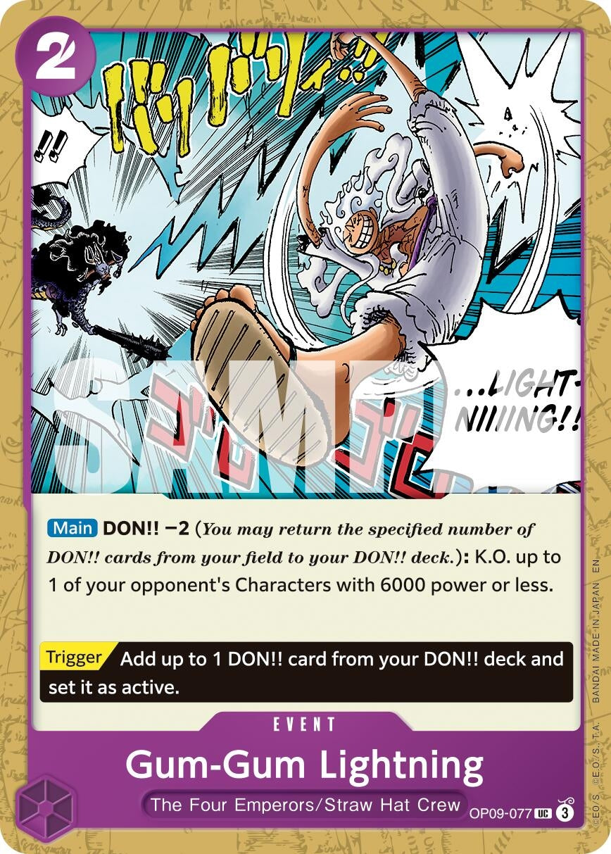 Image for Gum-Gum Lightning (Reprint) [OP09-077] - One Piece Card Game