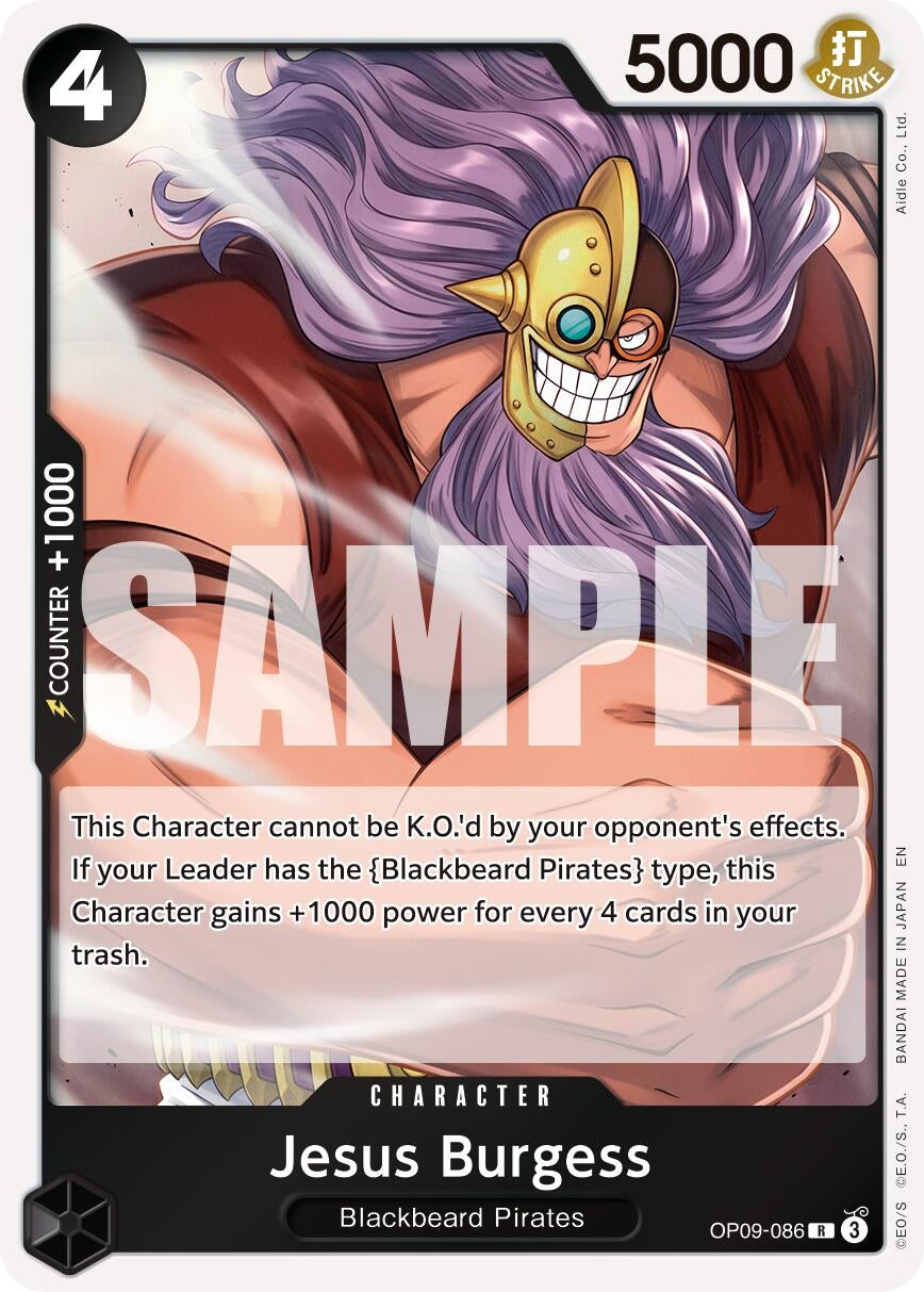 Image for Jesus Burgess (Reprint) [OP09-086] - One Piece Card Game