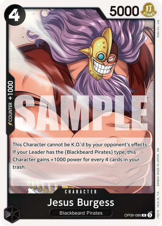 Image for Jesus Burgess (Reprint) [OP09-086] - One Piece Card Game