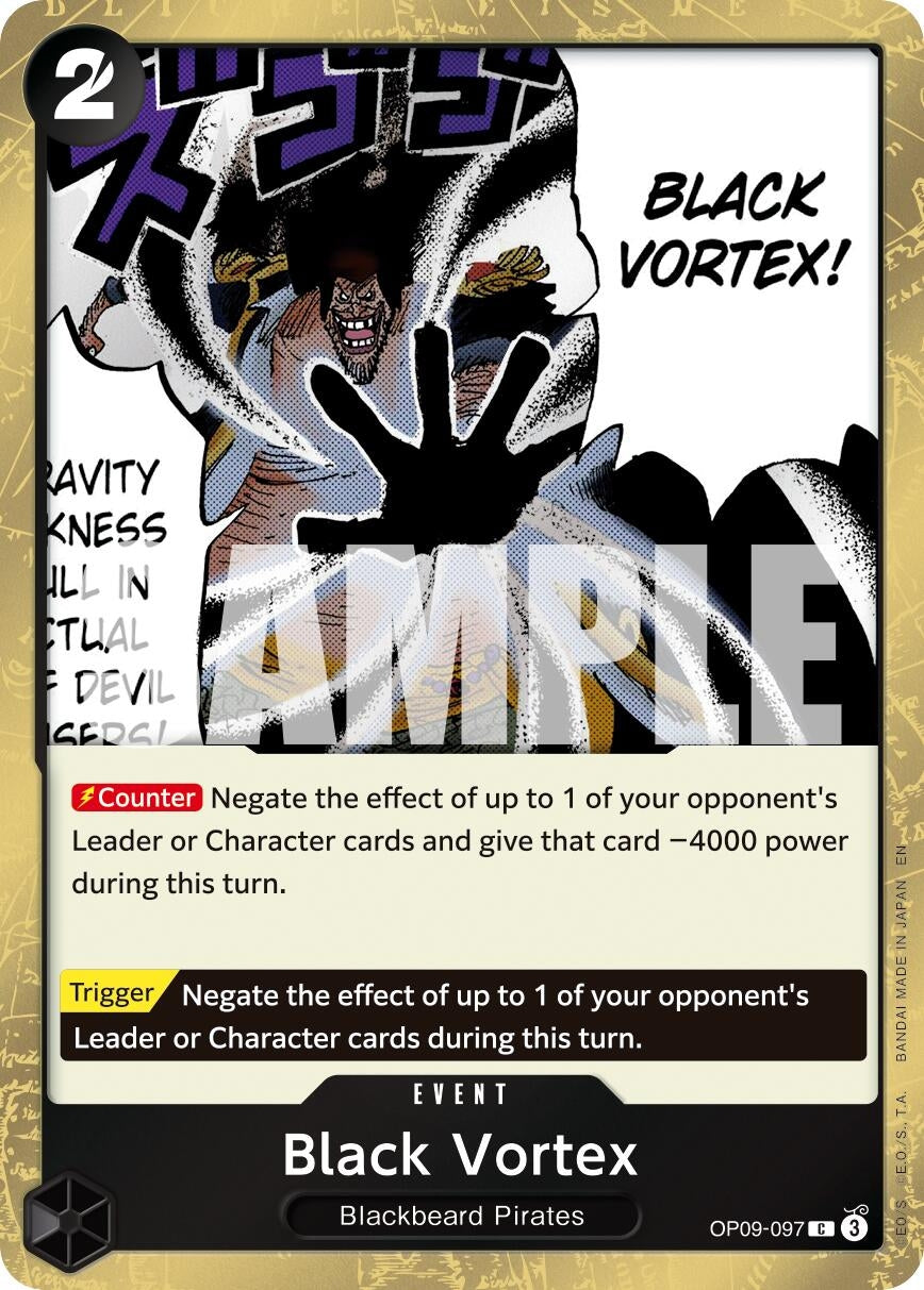 Image for Black Vortex (Pirate Foil) [OP09-097] - One Piece Card Game