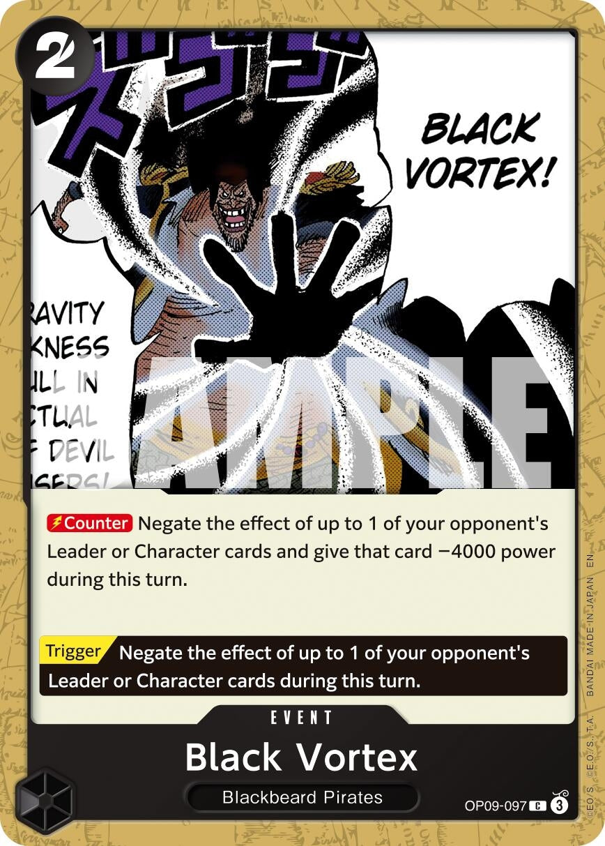 Image for Black Vortex (Reprint) [OP09-097] - One Piece Card Game