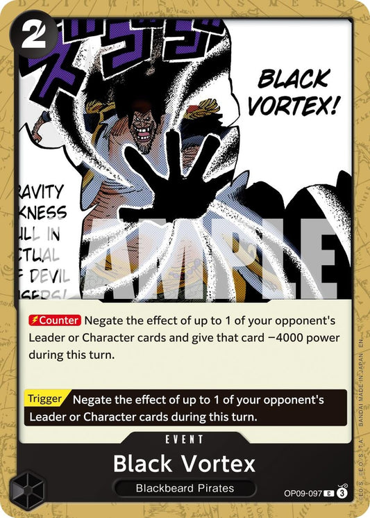 Image for Black Vortex (Reprint) [OP09-097] - One Piece Card Game