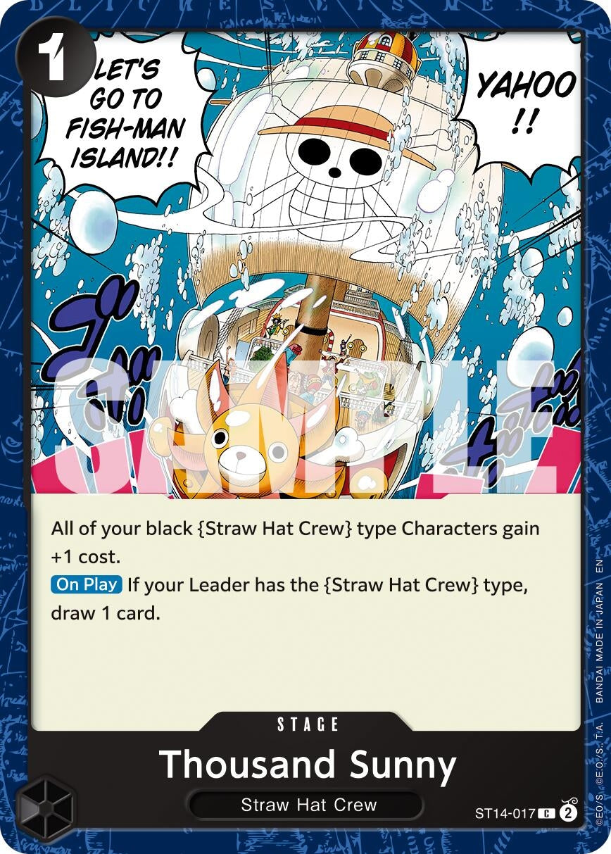 Image for Thousand Sunny (Reprint) [ST14-017] - One Piece Card Game