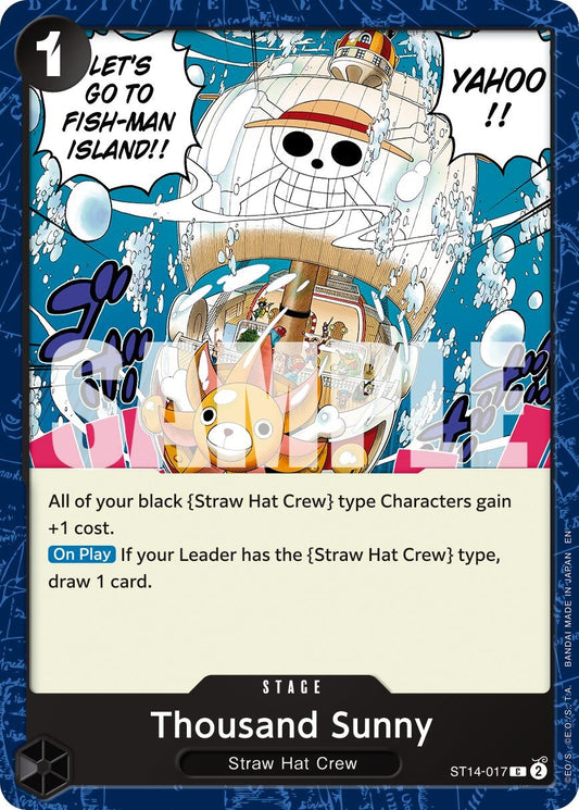 Image for Thousand Sunny (Reprint) [ST14-017] - One Piece Card Game