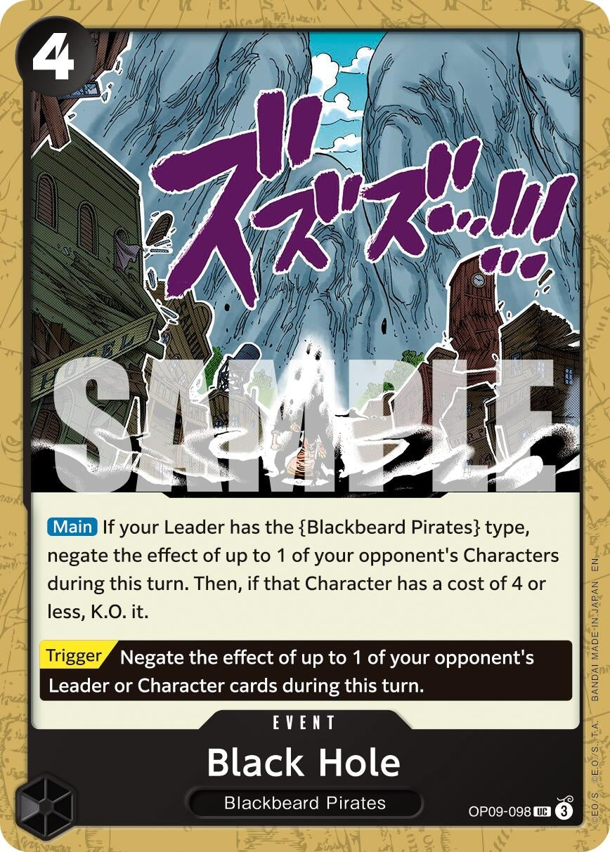 Image for Black Hole (Reprint) [OP09-098] - One Piece Card Game