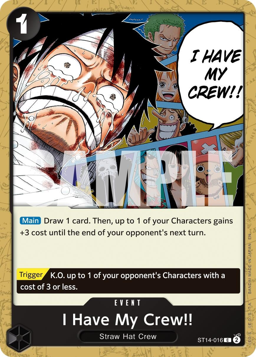 Image for I Have My Crew!! (Reprint) [ST14-016] - One Piece Card Game