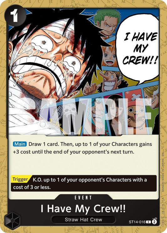 Image for I Have My Crew!! (Reprint) [ST14-016] - One Piece Card Game