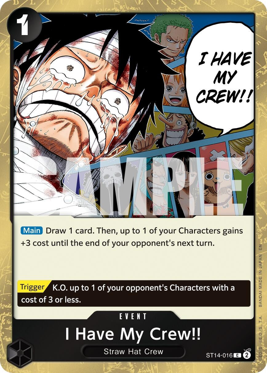 Image for I Have My Crew!! (Pirate Foil) [ST14-016] - One Piece Card Game
