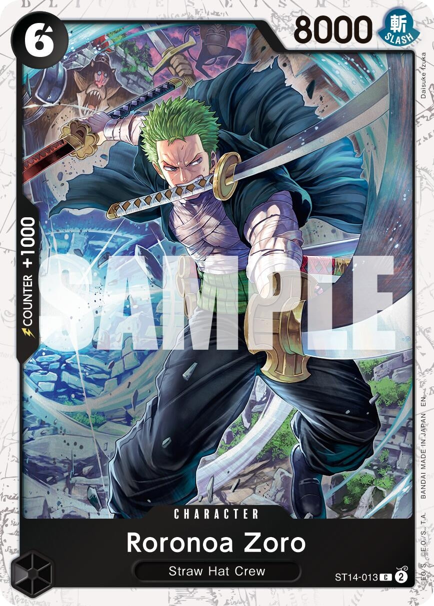 Image for Roronoa Zoro - ST14-013 (Pirate Foil) [ST14-013] - One Piece Card Game