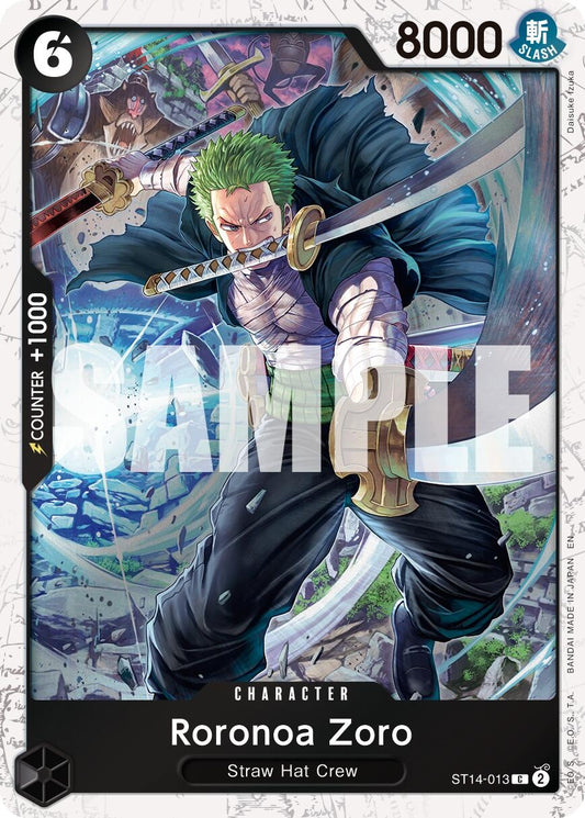 Image for Roronoa Zoro - ST14-013 (Pirate Foil) [ST14-013] - One Piece Card Game