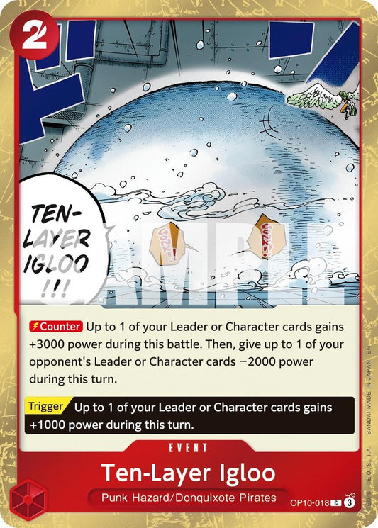 Image for Ten-Layer Igloo (Pirate Foil) [OP10-018] - One Piece Card Game
