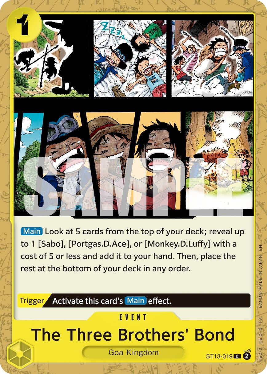 Image for The Three Brothers' Bond (Reprint) [ST13-019] - One Piece Card Game