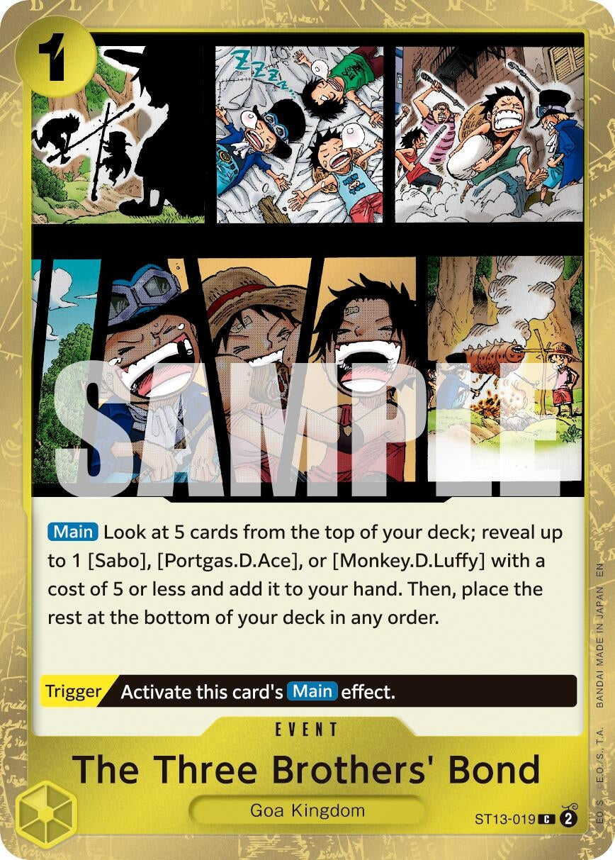 Image for The Three Brothers' Bond (Pirate Foil) [ST13-019] - One Piece Card Game