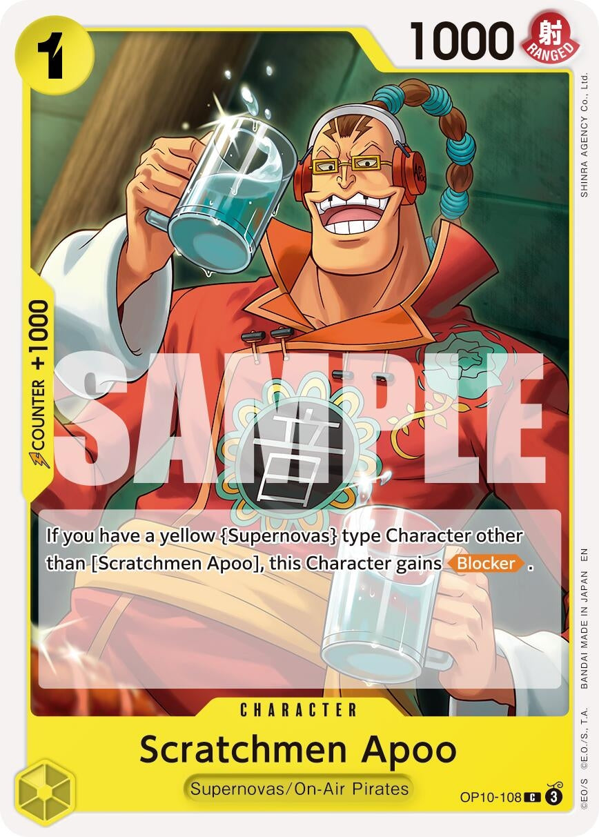 Image for Scratchmen Apoo - OP10-108 (Reprint) [OP10-108] - One Piece Card Game