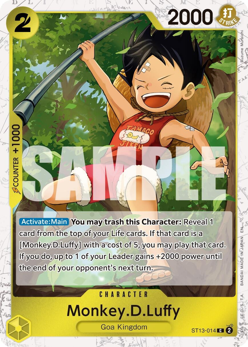 Image for Monkey.D.Luffy - ST13-014 (Pirate Foil) [ST13-014] - One Piece Card Game