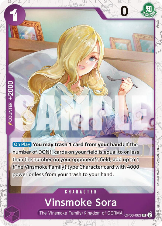 Image for Vinsmoke Sora (Pirate Foil) [OP06-063] - One Piece Card Game