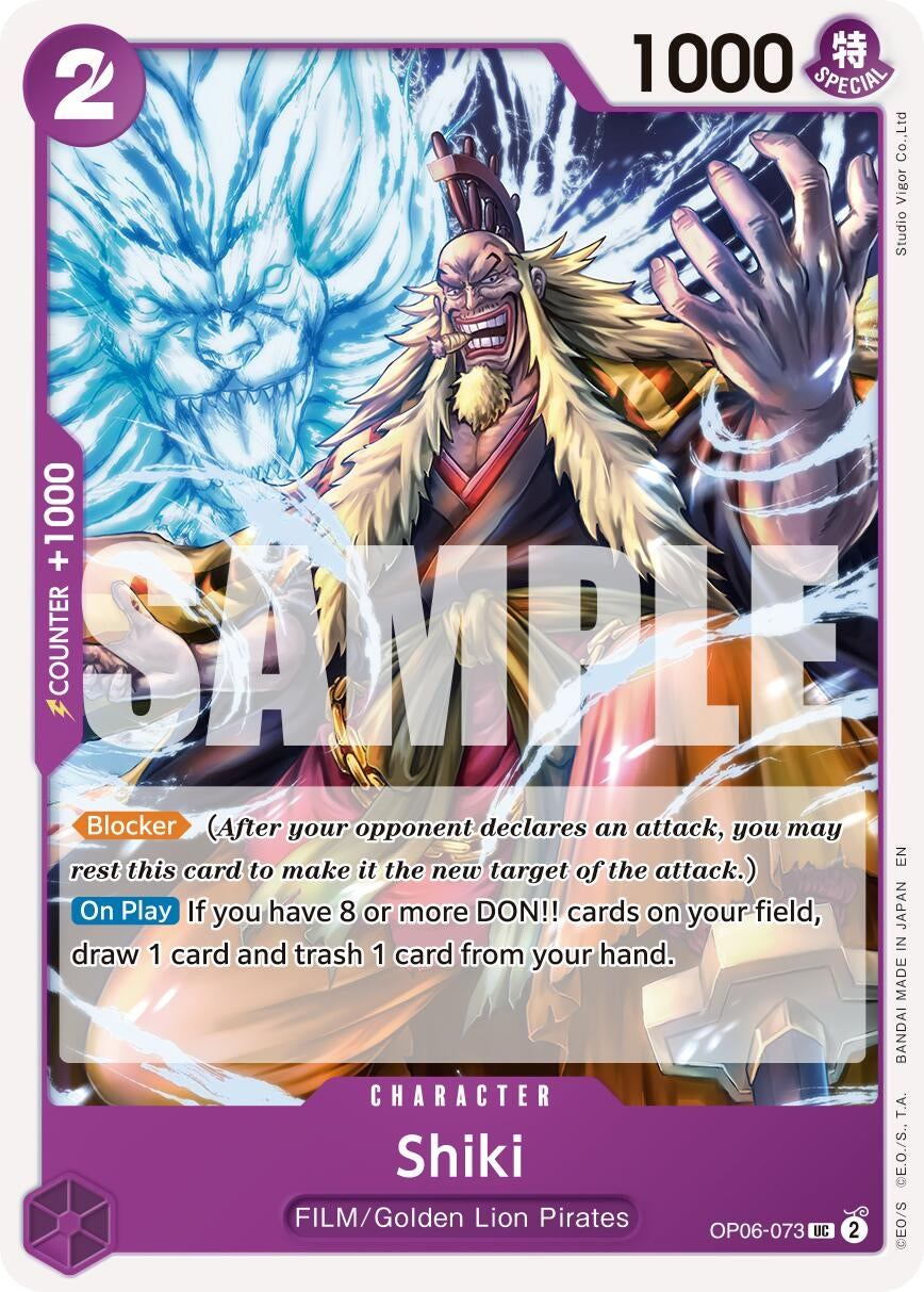 Image for Shiki (Reprint) [OP06-073] - One Piece Card Game