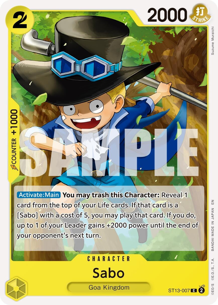 Image for Sabo - ST13-007 (Reprint) [ST13-007] - One Piece Card Game