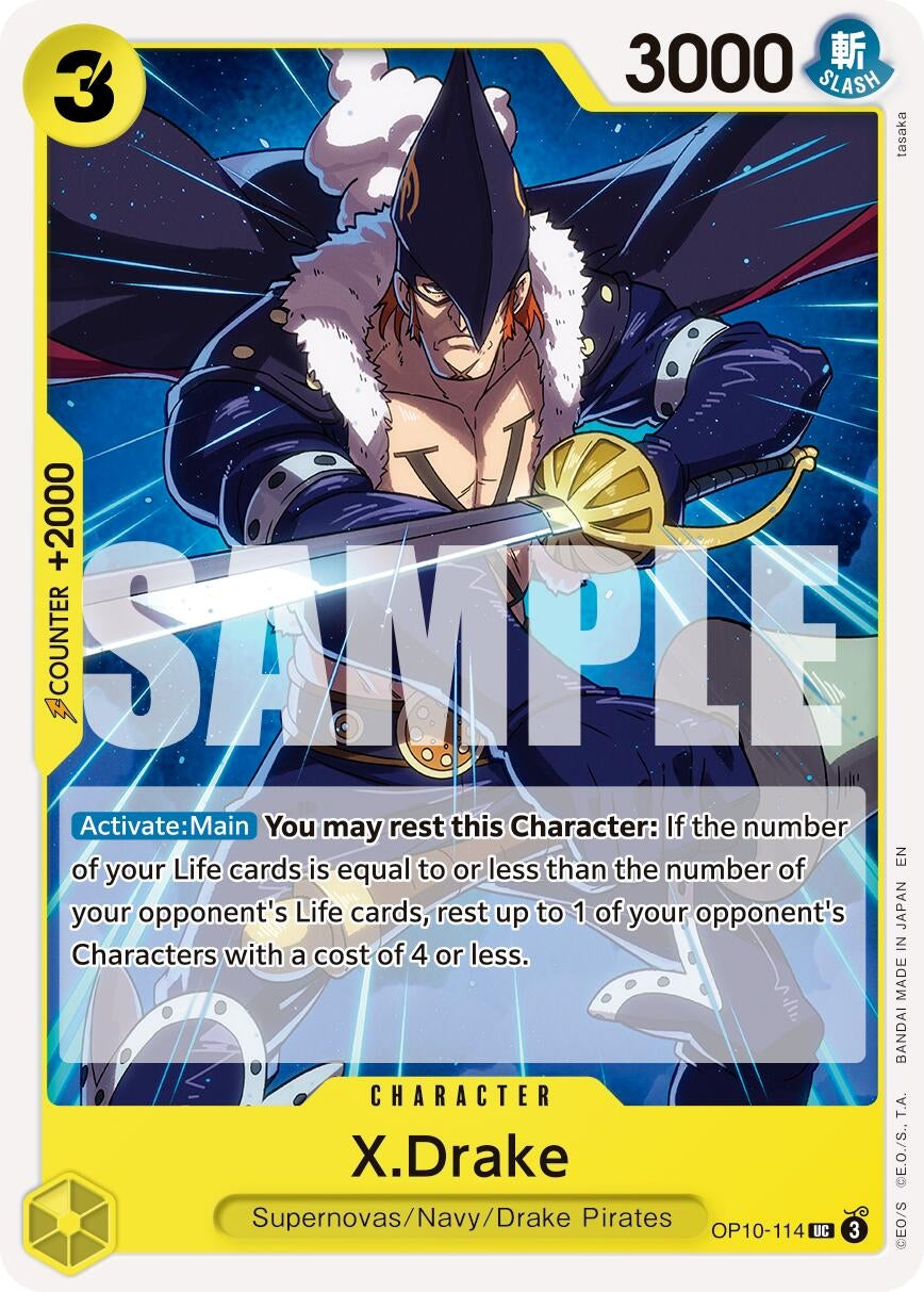 Image for X.Drake (Reprint) [OP10-114] - One Piece Card Game