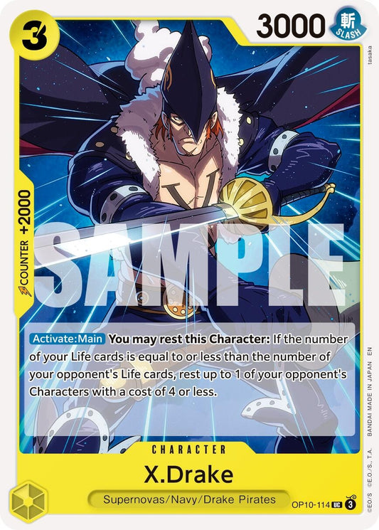 Image for X.Drake (Reprint) [OP10-114] - One Piece Card Game