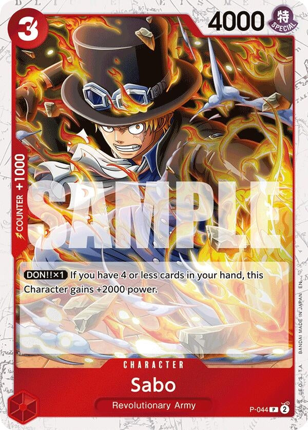 Image for Sabo - P-044 (Pirate Foil) [P-044] - One Piece Card Game