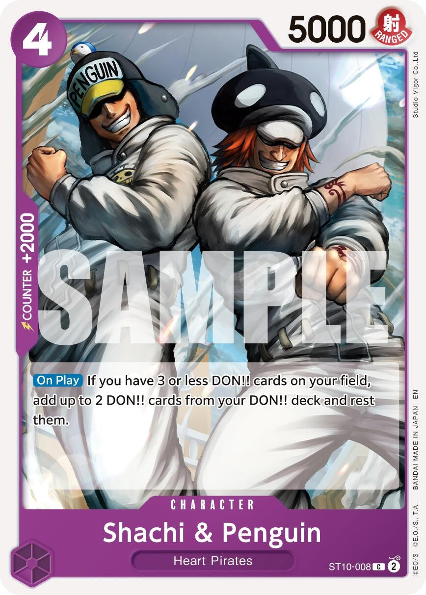 Image for Shachi & Penguin (Reprint) [ST10-008] - One Piece Card Game
