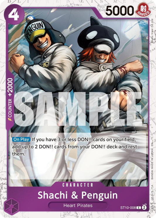 Image for Shachi & Penguin (Pirate Foil) [ST10-008] - One Piece Card Game