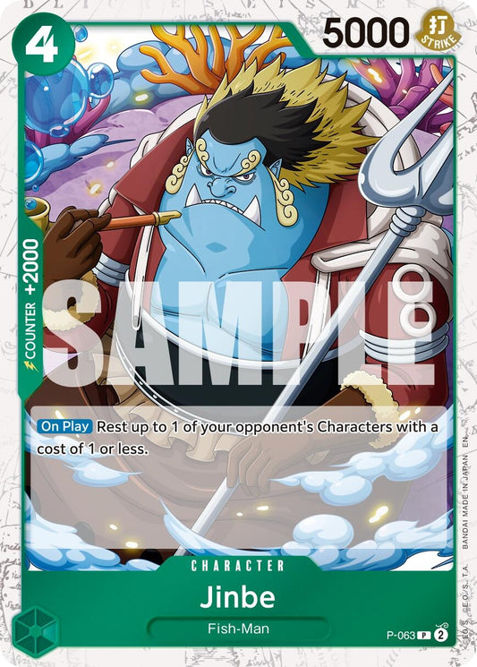 Image for Jinbe - P-063 (Pirate Foil) [P-063] - One Piece Card Game