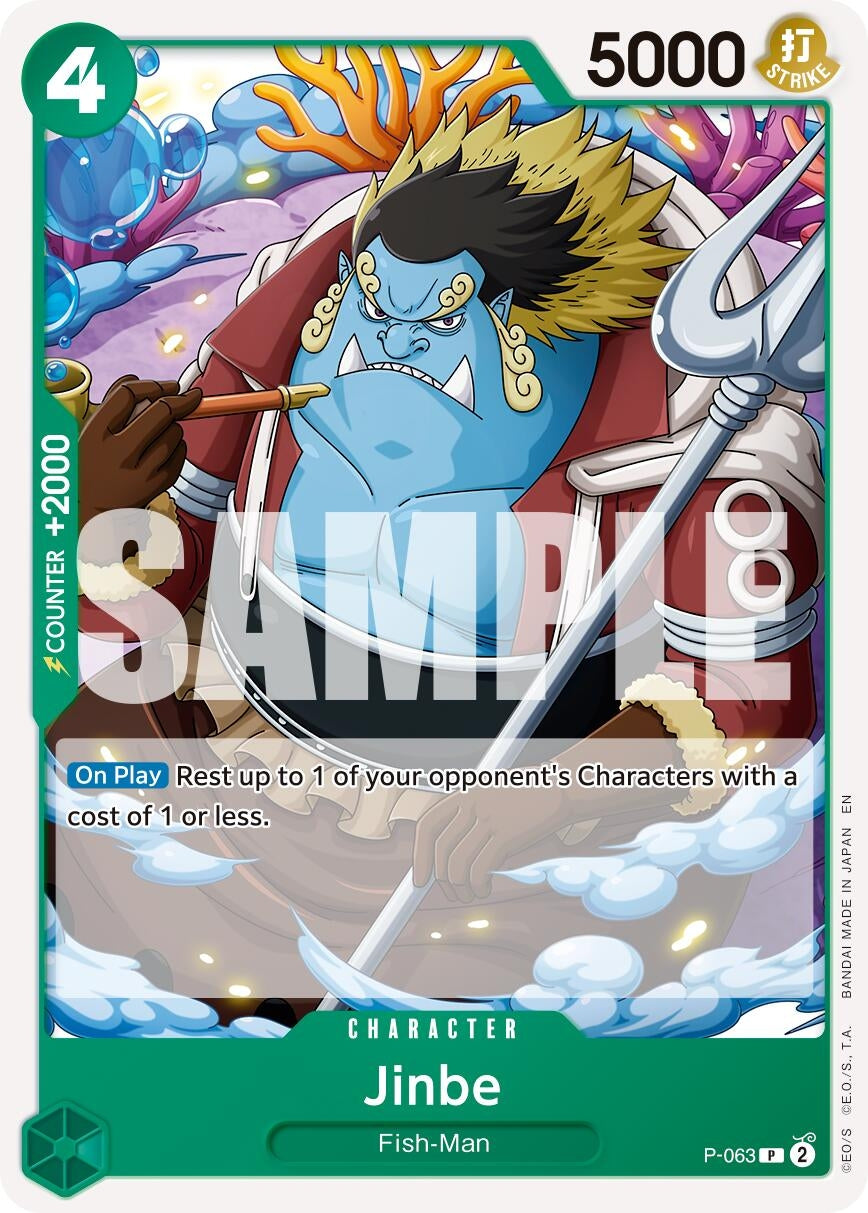 Image for Jinbe - P-063 (Reprint) [P-063] - One Piece Card Game
