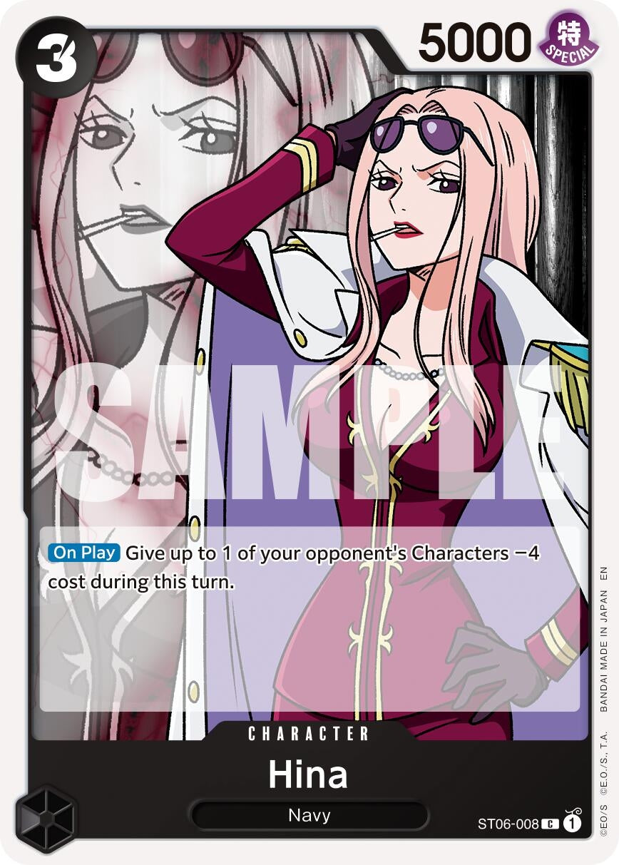 Image for Hina (Reprint) [ST06-008] - One Piece Card Game