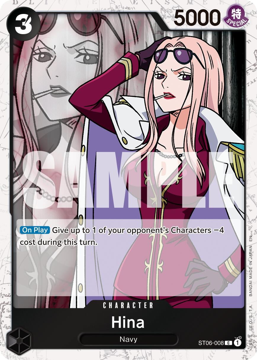 Image for Hina (Pirate Foil) [ST06-008] - One Piece Card Game