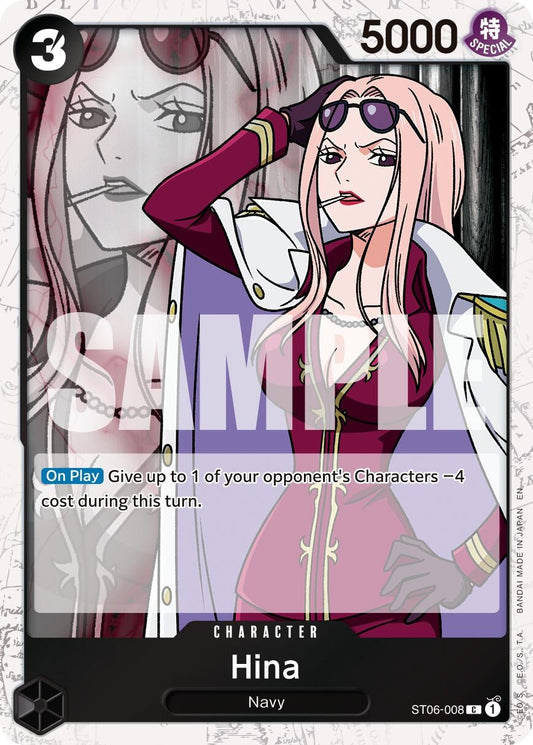 Image for Hina (Pirate Foil) [ST06-008] - One Piece Card Game