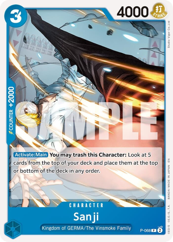Image for Sanji - P-068 (Reprint) [P-068] - One Piece Card Game