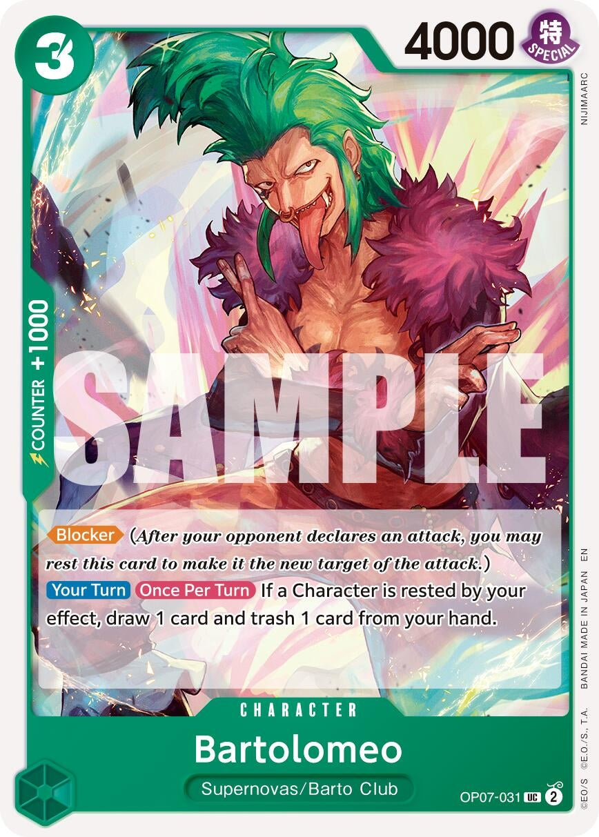 Image for Bartolomeo (Reprint) [OP07-031] - One Piece Card Game