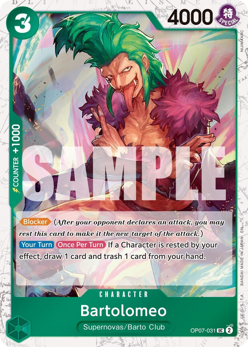 Image for Bartolomeo (Pirate Foil) [OP07-031] - One Piece Card Game