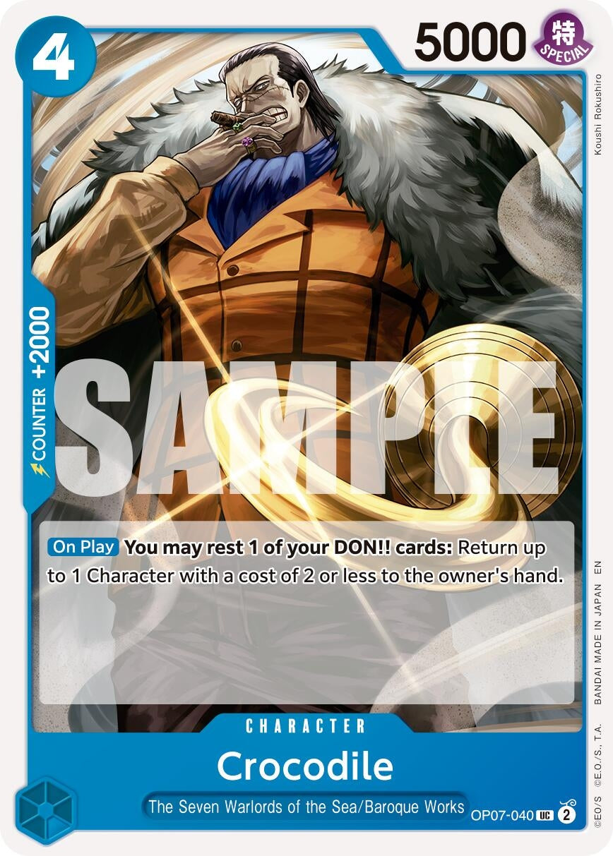 Image for Crocodile - OP07-040 (Reprint) [OP07-040] - One Piece Card Game