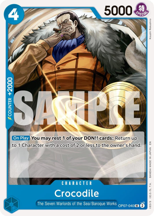 Image for Crocodile - OP07-040 (Reprint) [OP07-040] - One Piece Card Game